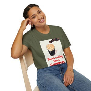 Guinness Vintage Logo T-Shirt | Retro Irish Beer Shirt image 6