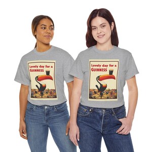 Guinness Toucan Poster Tee | Vintage Beer Ad T-Shirt image 15