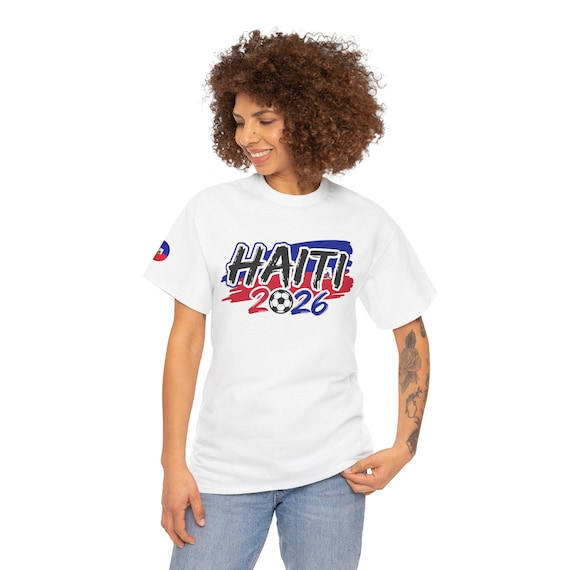 Haiti 2026 WORLD CUP Tee | Haitian Flag Colors, Football Graphic