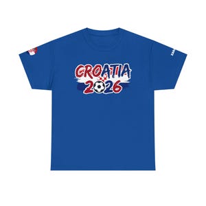 Croatia 2026 Soccer Tee | Croatian Football World Cup Supporter Shirt image 2