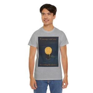 Moonlit Guinness Glass tee | Vintage beer poster, nighttime brew design image 18