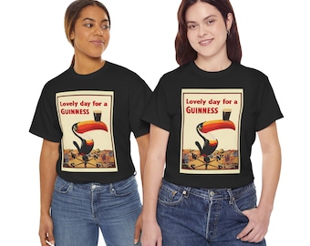 Guinness Toucan Poster Tee | Vintage Beer Ad T-Shirt