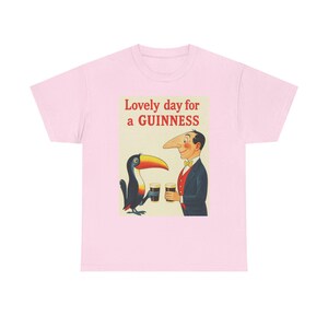 Guinness Toucan Retro Poster T-Shirt | Vintage Pub Charm Tee image 5