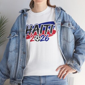 Haiti 2026 WORLD CUP Tee | Haitian Flag Colors, Football Graphic image 19