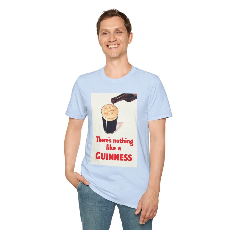 Guinness Vintage Logo T-Shirt | Retro Irish Beer Shirt image 15