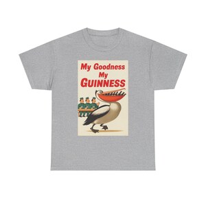 My Goodness My Guinness pelican tee | Vintage beer ad T-Shirt image 4