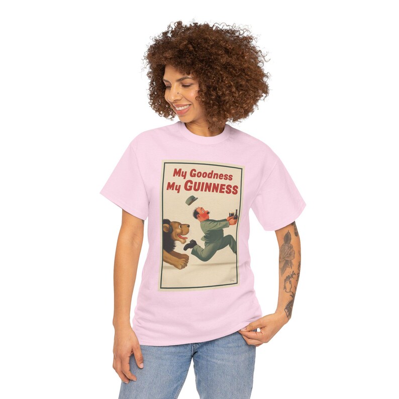 My Goodness My Guinness poster T-Shirt | Vintage Beer Ad Tee image 10