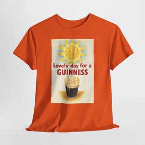 Guinness Sun Pint Graphic T-Shirt | Retro Beer Poster Tee image 6