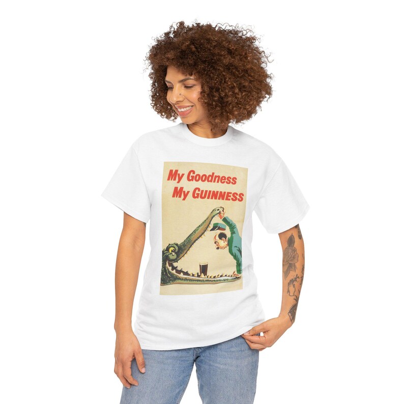 My Goodness My Guinness Tee | Vintage Pub Ad Style Shirt image 8