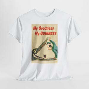 My Goodness My Guinness Tee | Vintage Pub Ad Style Shirt image 2