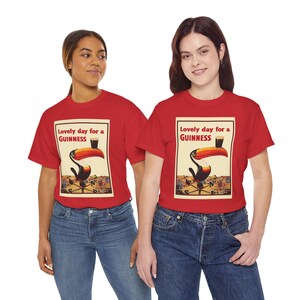 Guinness Toucan Poster Tee | Vintage Beer Ad T-Shirt image 18