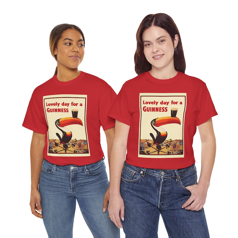 Guinness Toucan Poster Tee | Vintage Beer Ad T-Shirt image 18