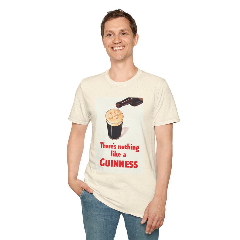Guinness Vintage Logo T-Shirt | Retro Irish Beer Shirt image 13