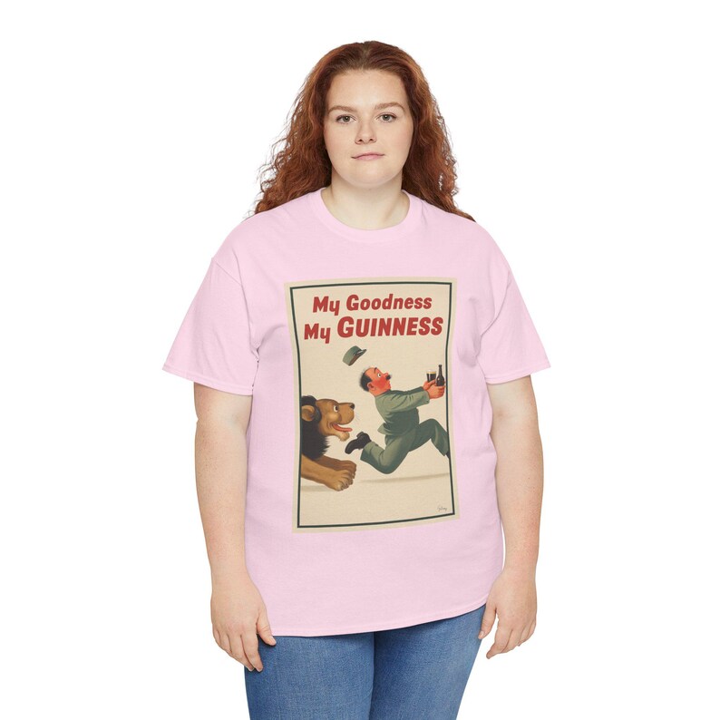 My Goodness My Guinness poster T-Shirt | Vintage Beer Ad Tee image 15