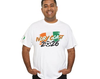 Ivory Coast 2026 WORLD CUP T-Shirt | Flag Colors, Football Graphic
