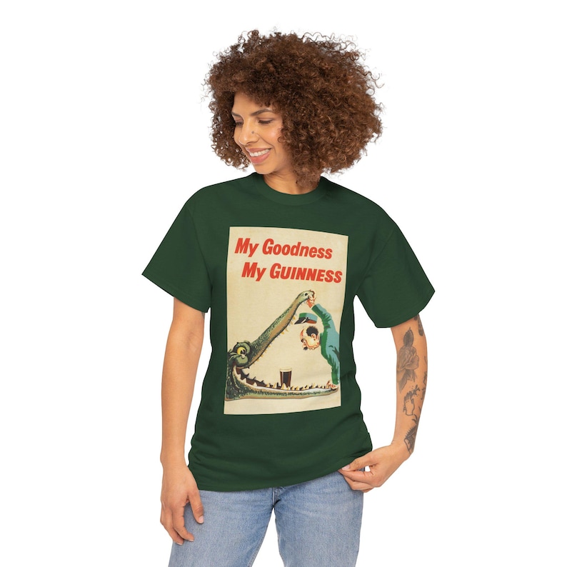 My Goodness My Guinness Tee | Vintage Pub Ad Style Shirt image 11