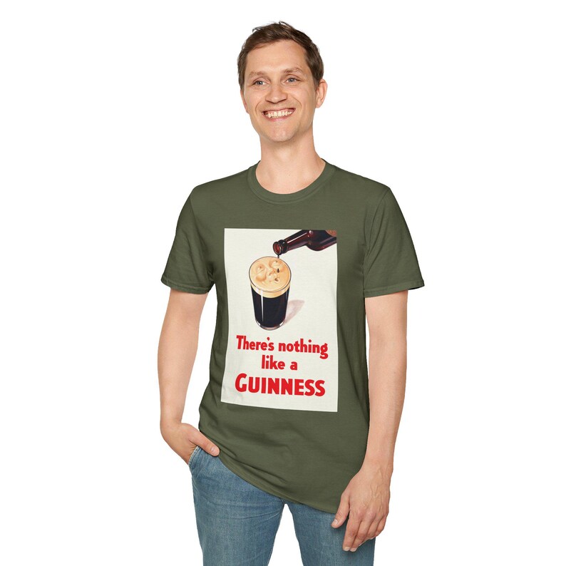 Guinness Vintage Logo T-Shirt | Retro Irish Beer Shirt image 14