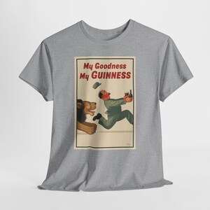 My Goodness My Guinness poster T-Shirt | Vintage Beer Ad Tee image 4