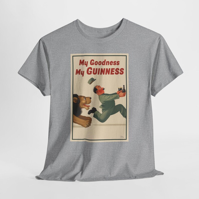 My Goodness My Guinness poster T-Shirt | Vintage Beer Ad Tee image 4