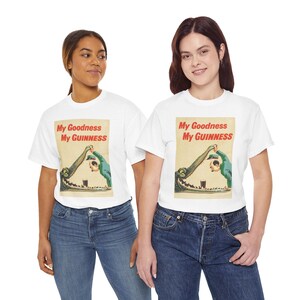 My Goodness My Guinness Tee | Vintage Pub Ad Style Shirt image 1