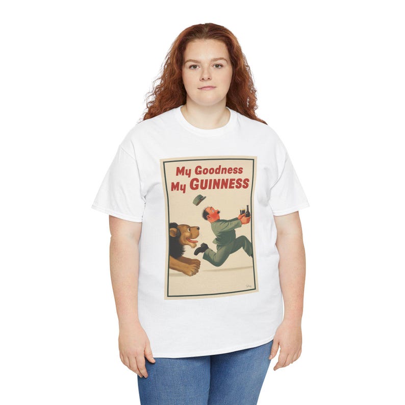 My Goodness My Guinness poster T-Shirt | Vintage Beer Ad Tee image 11