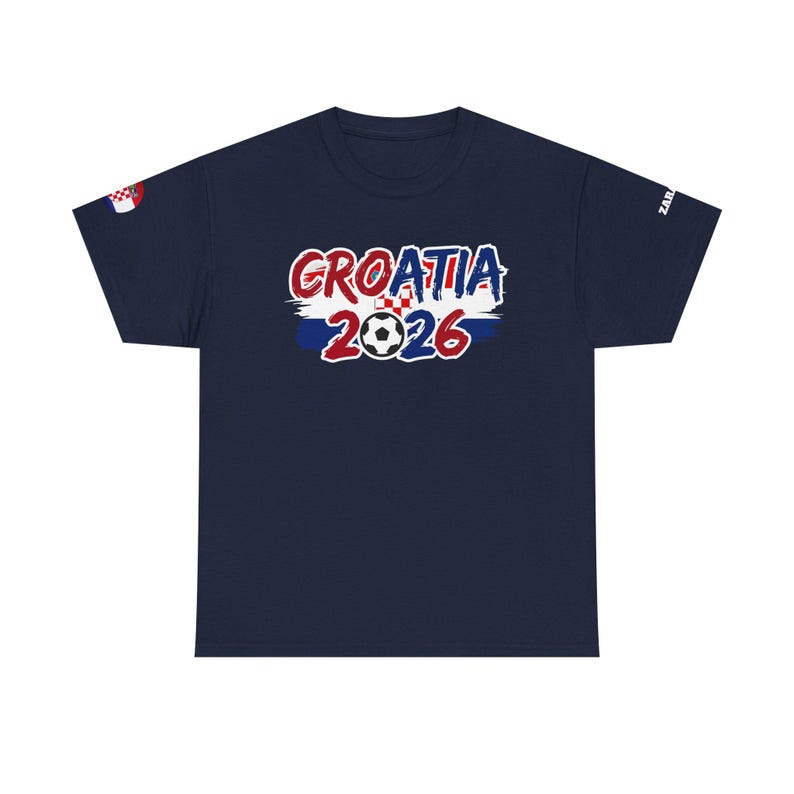 Croatia 2026 Soccer Tee | Croatian Football World Cup Supporter Shirt image 3