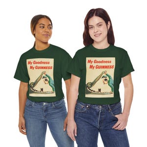 My Goodness My Guinness Tee | Vintage Pub Ad Style Shirt image 16