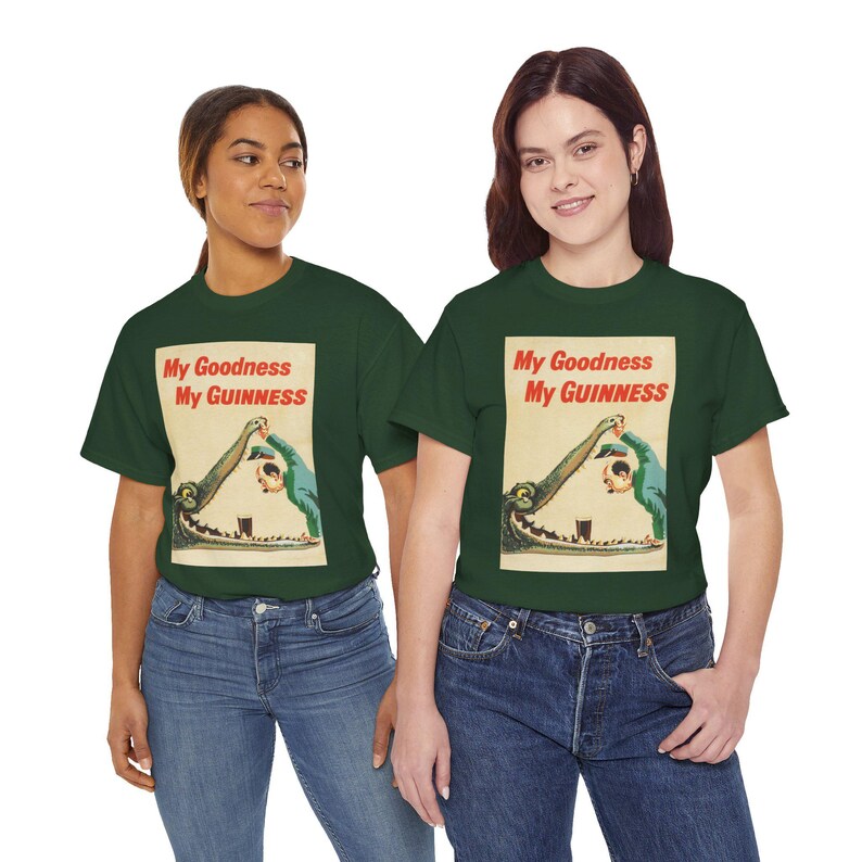My Goodness My Guinness Tee | Vintage Pub Ad Style Shirt image 16