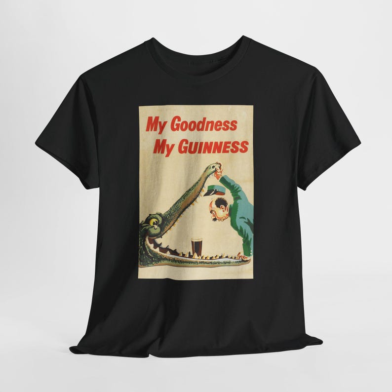 My Goodness My Guinness Tee | Vintage Pub Ad Style Shirt image 3
