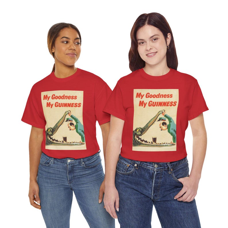 My Goodness My Guinness Tee | Vintage Pub Ad Style Shirt image 18