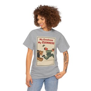 My Goodness My Guinness poster T-Shirt | Vintage Beer Ad Tee image 8