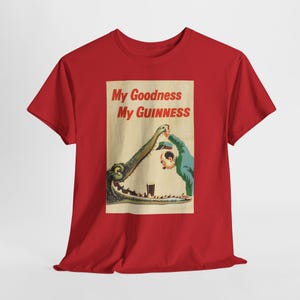 My Goodness My Guinness Tee | Vintage Pub Ad Style Shirt image 7