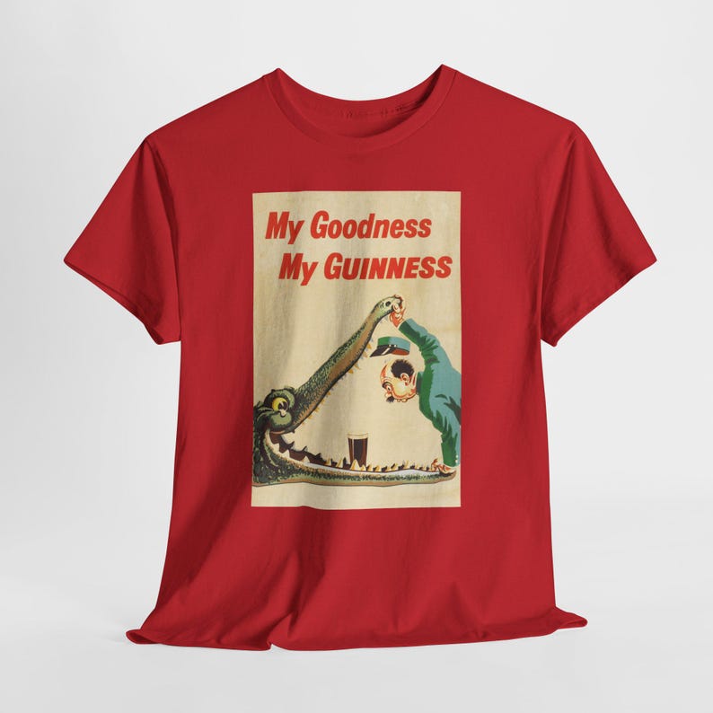 My Goodness My Guinness Tee | Vintage Pub Ad Style Shirt image 7