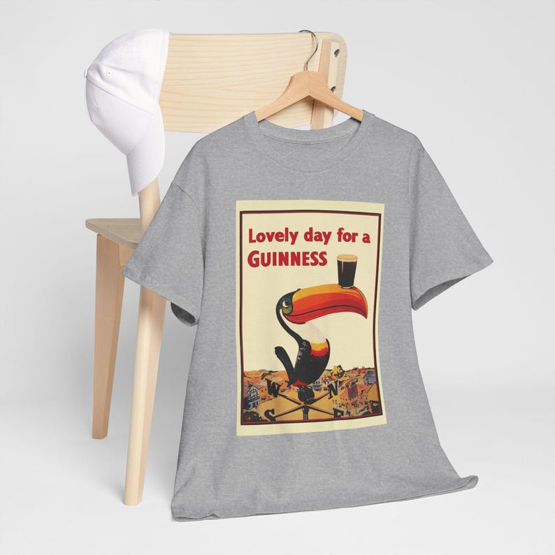 Guinness Toucan Poster Tee | Vintage Beer Ad T-Shirt image 4