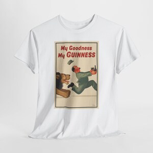 My Goodness My Guinness poster T-Shirt | Vintage Beer Ad Tee image 2