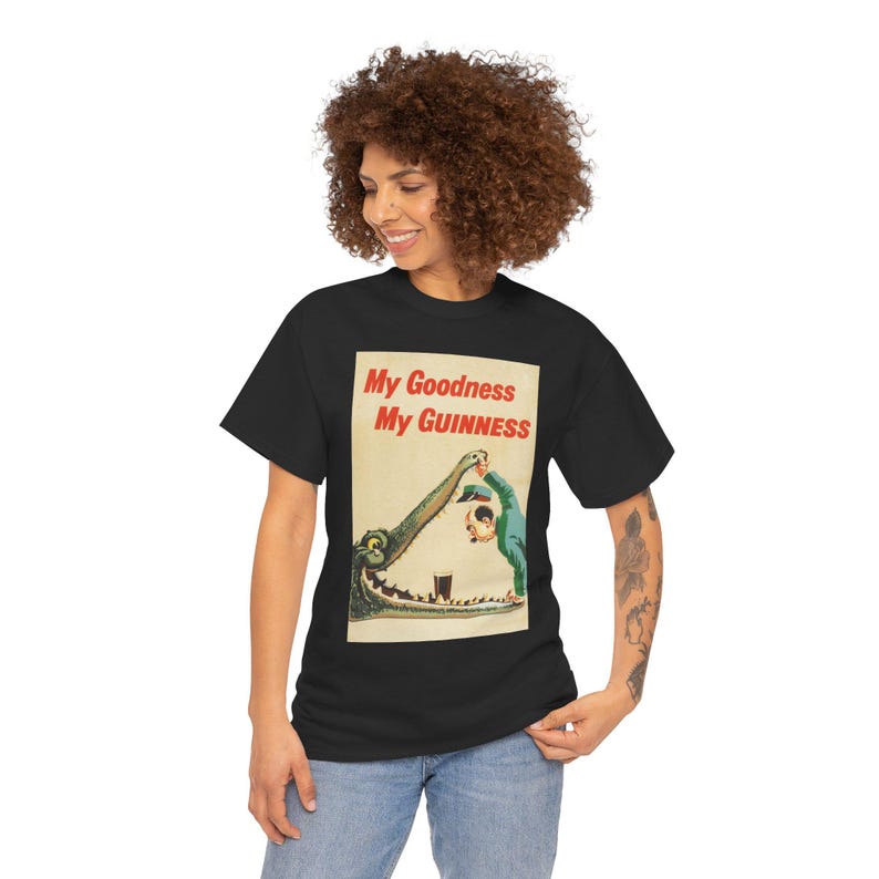 My Goodness My Guinness Tee | Vintage Pub Ad Style Shirt image 9