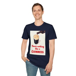 Guinness Vintage Logo T-Shirt | Retro Irish Beer Shirt image 17