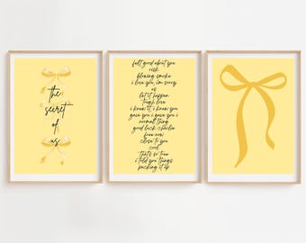 Gracie Abrams The Secret of Us TSOU Yellow Album Aesthetic ePrint Digital Download Print