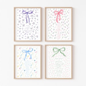 Gracie Abrams Album Tracklists Floral Coquette Cottagecore Aesthetic Minor TIWIFL Good Riddance The Secret Of Us Print