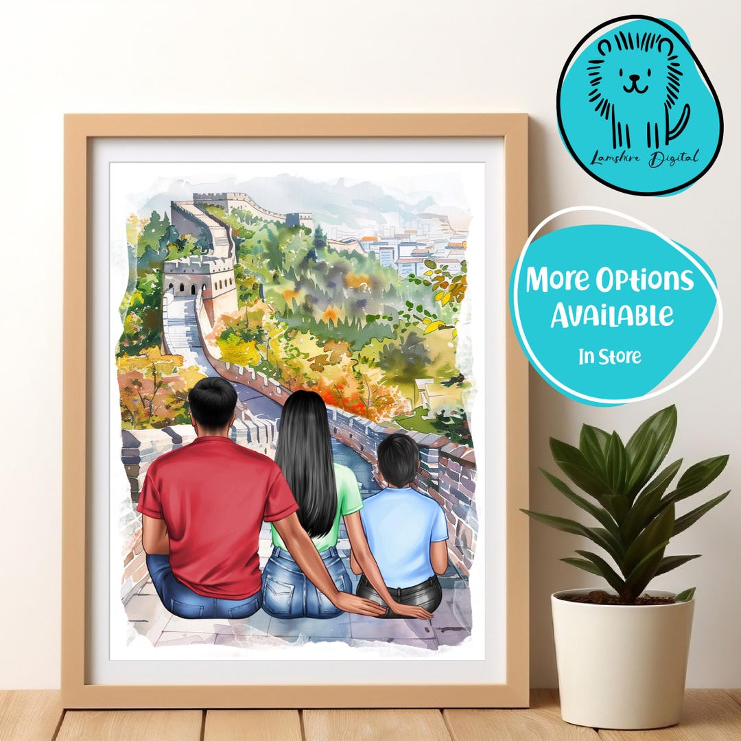 Personalized Family Print, Custom Portrait Art (digital Download) - Etsy