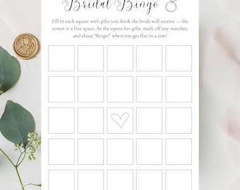 Wedding Bingo Editable Bingo Card Bridal Shower Bingo Template Wedding Table Game Printable Bridal Shower Bingo Game Printable Bingo Card