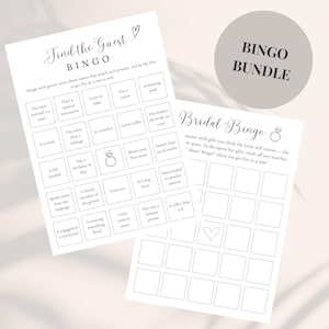 Encuentra al invitado Bingo Juego de bingo para despedida de soltera Paquete de juegos para despedida de soltera Juegos para despedida de soltera imprimibles Encuentra al invitado Bingo para despedida de soltera