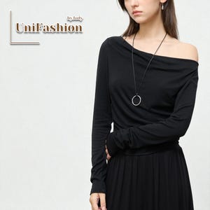 Women Slim Fit Top | Long Sleeve Shirt | Spring Fashion Outfit | Casual Stylish T-Shirt | Gift for Her