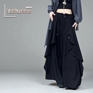 Women&#39;s Long Skirt | Gothic Y2k Clothing | Stylish Streetwear Skirt | Gift for Her