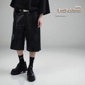 Men&#39;s Loose Baggy Shorts | Casual Elastic Waist | Black Summer Fashion Bottoms | Streetwear Y2k Clothing | Gift For Him