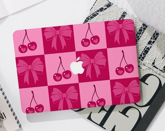 Kirschen und Bögen Macbook Pro 13 Zoll Hülle | Hart Laptop Tasche für Macbook Air 13/11 Pro 13/14/15/16 2023 2024 M2 2025 | Laptop Tasche Abdeckung
