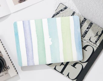 Bunte Streifen Macbook Pro 13 Zoll Hülle | Hart Laptop Tasche für Macbook Air 13/11 Pro 13/14/15/16 2023 2024 M2 2025 | Laptop Tasche Abdeckung