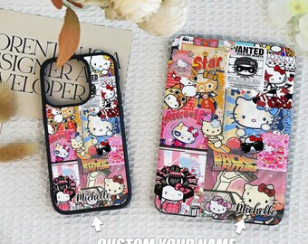 Hello Kitty Collage Personalised Case Cover for Kindle Paperwhite 2/3/4,Kindle 11th Generation 2024 Case,Case For iPhone 16 15 14 13 Pro/Max