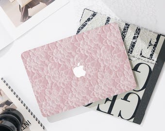 Lace Flower Pattern Macbook Pro 13 inch Case | Hard Laptop Case for Macbook Air 13/11 Pro 13/14/15/16 2023 2024 M2 2025 | Laptop Case Cover