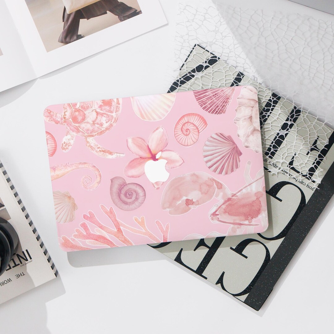 Pink Marine Life MacBook Pro 13 Inch Case | Hard Laptop Case for ...